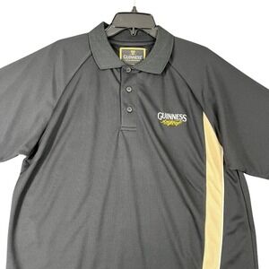 Guinness Polo Shirt Mens‎ L Brewery Beer Golf Pubwear Modern Classic Barwear Ale